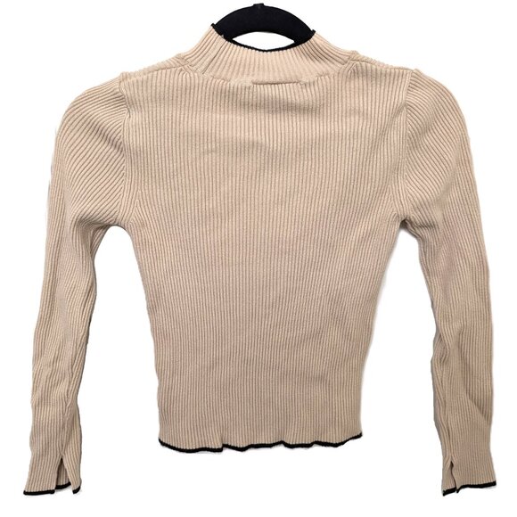 Topshop Choker Knit Cropped Top - Picture 2 of 5